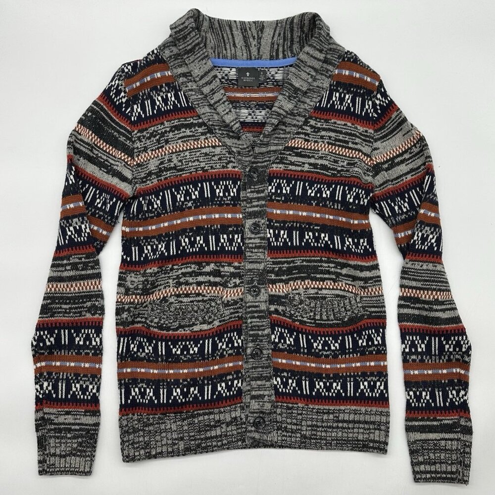 Hawkings McGill Men's Multicolor Patterned Cardigan